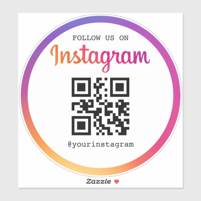 Sticker Instagram Business QR Code (Feuille)