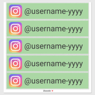 Sticker Instagram ou noms d'utilisateur des médias sociaux