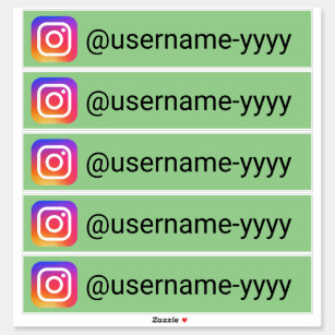 Sticker Instagram ou noms d'utilisateurs des médias sociau