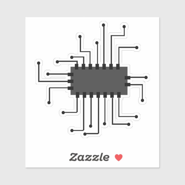 Sticker Intelligence Artificielle - L'Avenir Est Maintenan (Feuille)