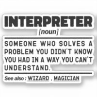 Interprète Noun Spécialiste de la traduction