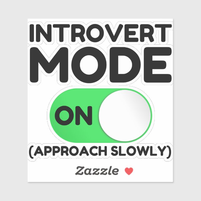 Sticker Introvert (Feuille)