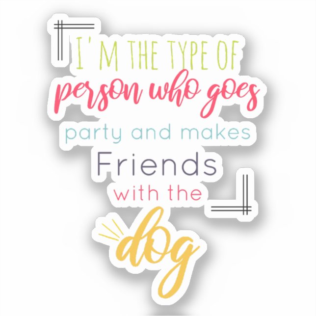 Sticker Introvertir l'Humour introduit (Recto)