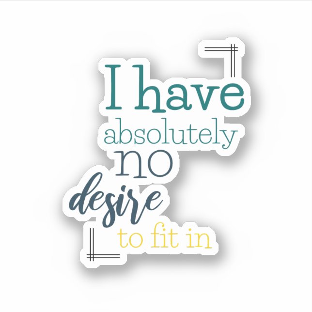 Sticker Introvertir l'Humour introduit (Devant)