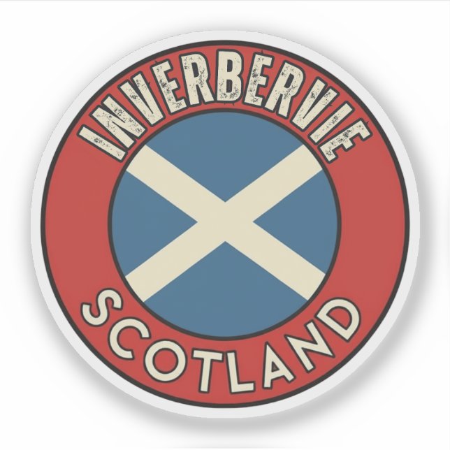 Sticker Inverbervie, Écosse (Devant)