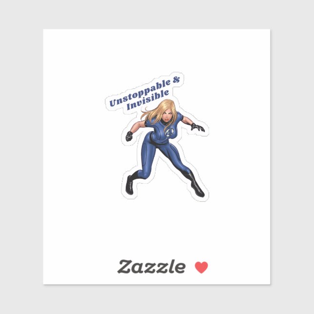Sticker Invisible Woman (Feuille)