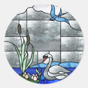 Sticker Invitation du lac Swan