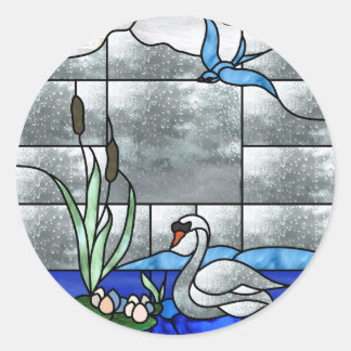 Sticker Invitation du lac Swan