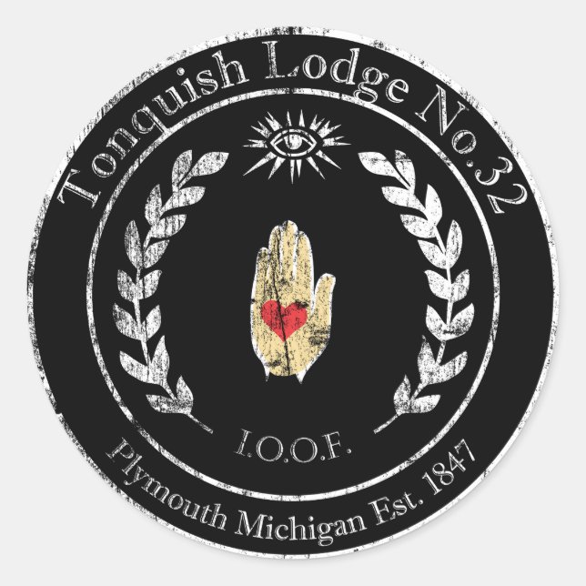 Sticker IOOF Tonquish - noir (Devant)