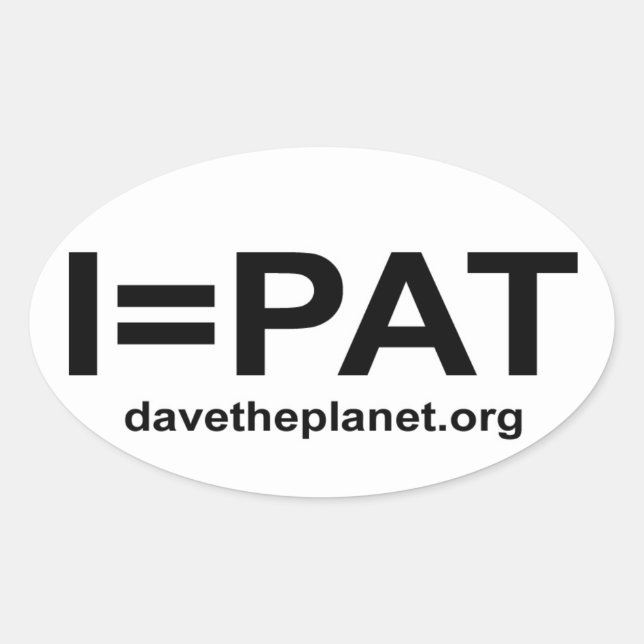 Sticker IPAT - Dave la planète (Devant)