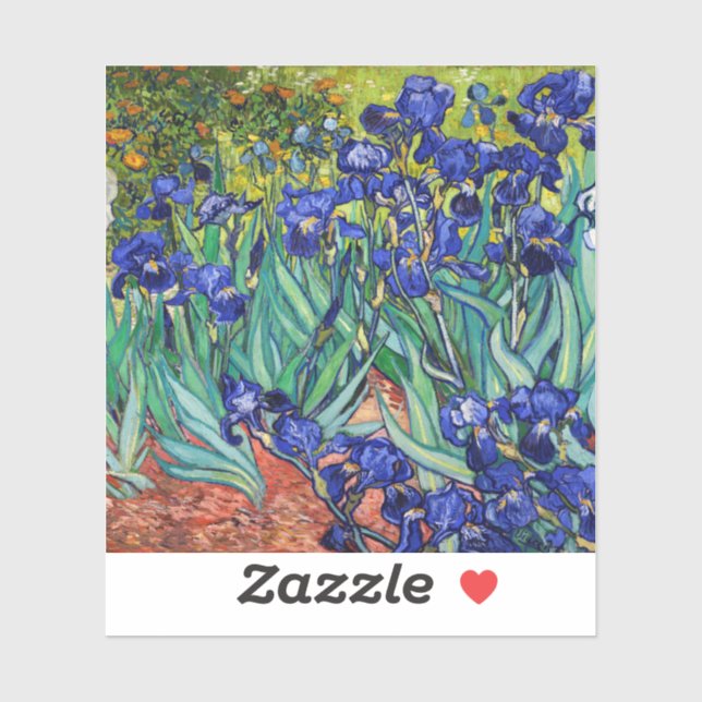 Sticker Irises par Vincent van Gogh (Feuille)