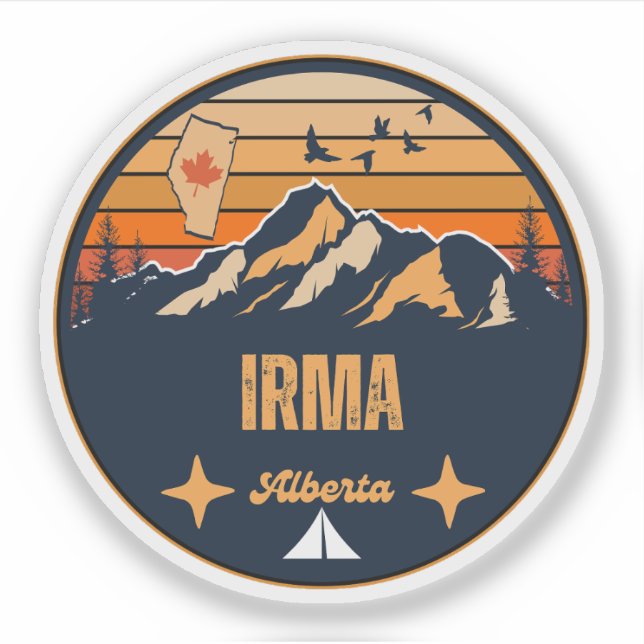 Sticker Irma (Alberta) (Devant)