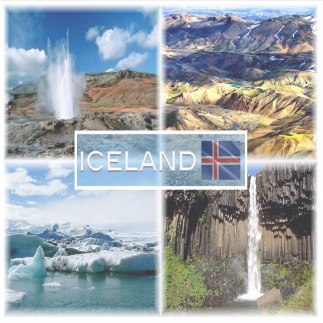 Sticker IS0003 Erupting geyser - Landmannalugar (Devant)