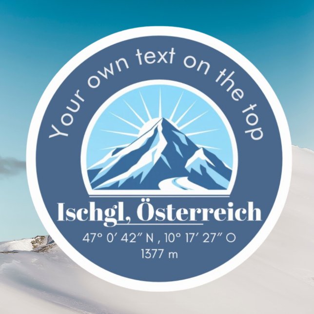 Sticker Ischgl Österreich décoration souvenir (Créateur téléchargé)