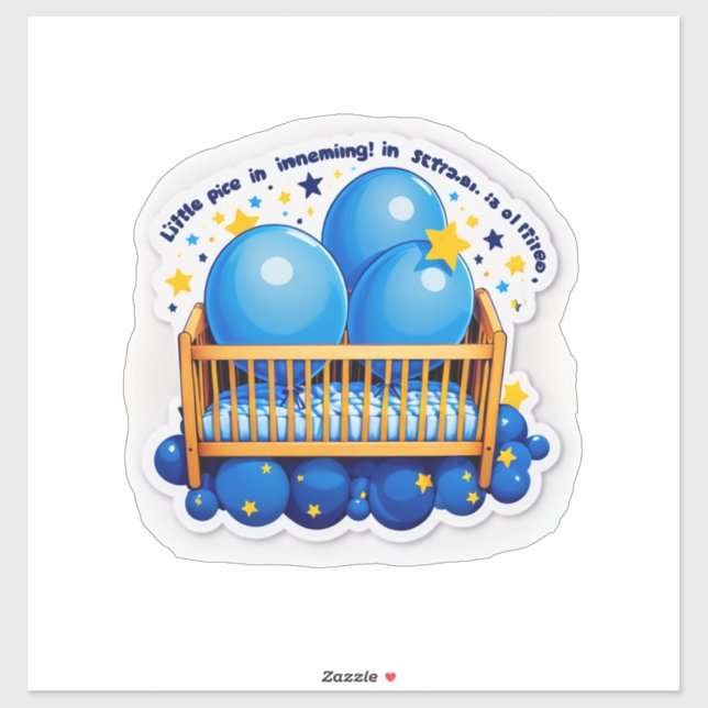 Sticker It’s a Boy!" (Gender Specific – Boy) (Feuille)