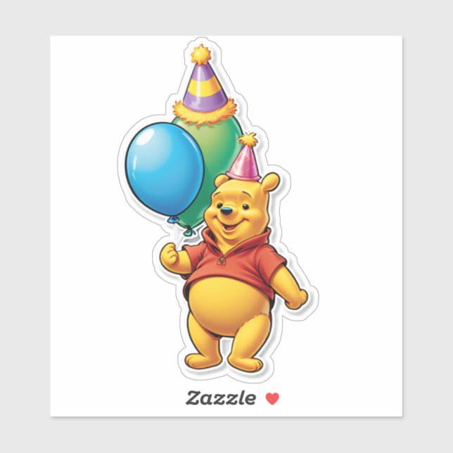Sticker It’s Pooh’s Party Time! (Feuille)