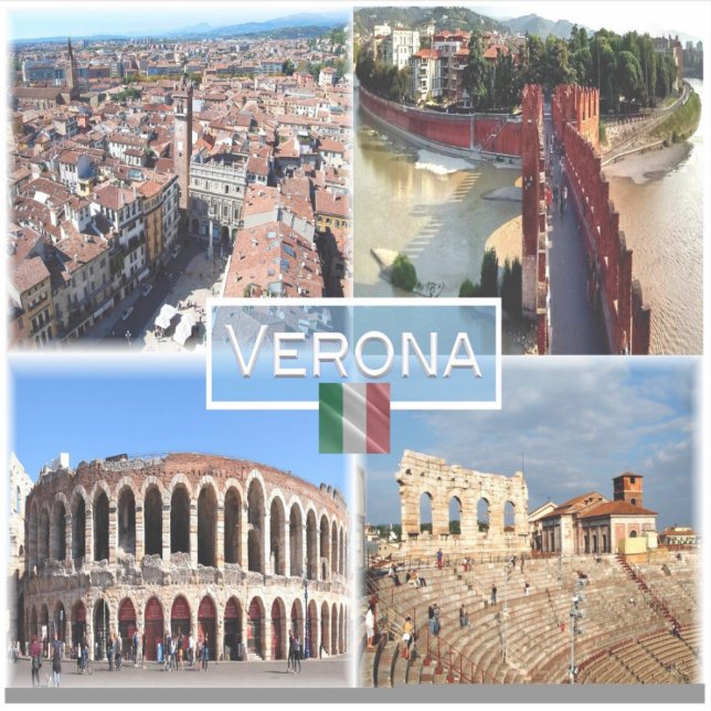 Sticker IT Vérone - Arena Pont intérieur Castelvecchio (Devant)