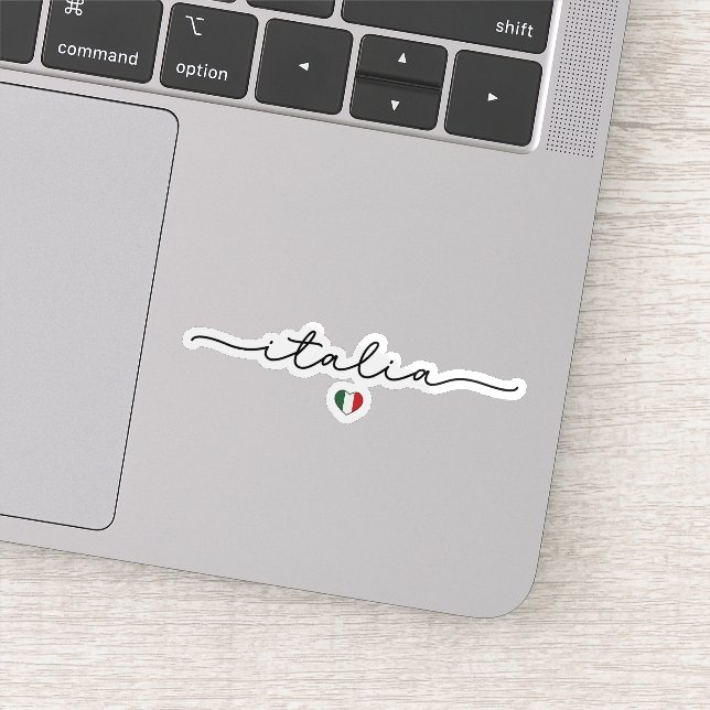 Sticker Italia minimaliste Cute - Drapeau italien (Détail)