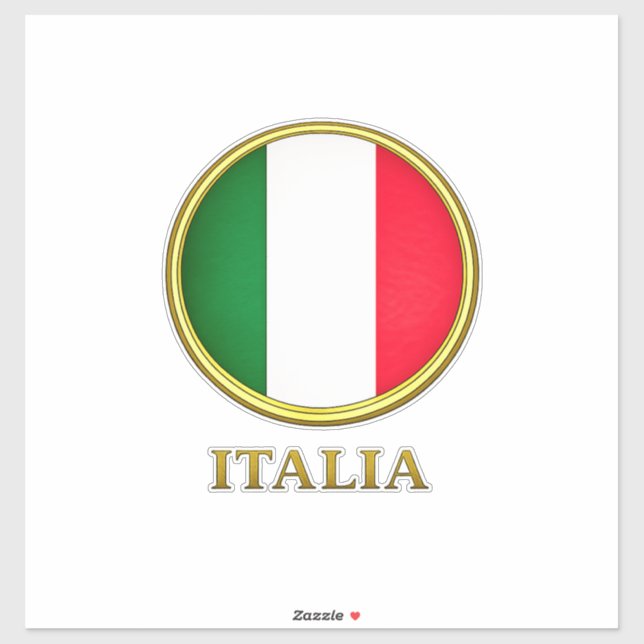 Sticker Italie - Drapeau Italien (Feuille)