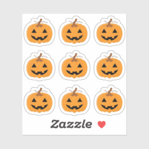 Sticker Jack O'Lantern Citrouille d'Halloween Bujo