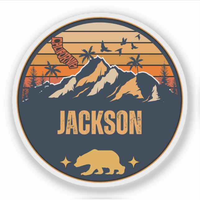 Sticker Jackson, Californie (Devant)