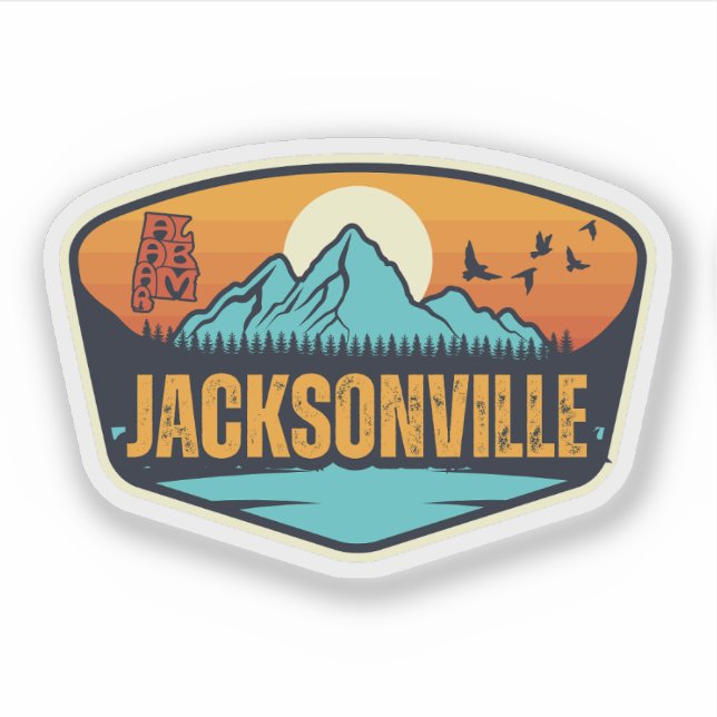 Sticker Jacksonville, Alabama (Devant)