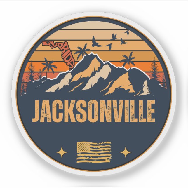 Sticker Jacksonville, Floride  (Devant)
