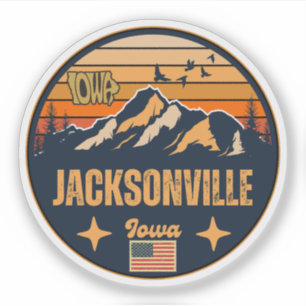 Sticker Jacksonville, Iowa Ia, États-Unis