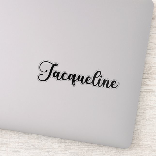 Sticker Jacqueline Nom - Calligraphie manuscrite (Détail)