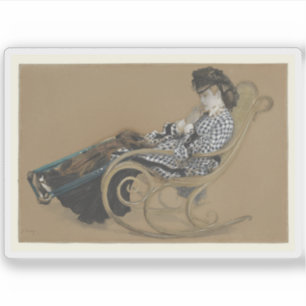 Sticker Jacques J. Tissot - Jeune femme en fauteuil roulan