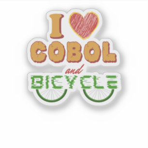 Sticker J'adore la programmation Cobol et l'autocollant de