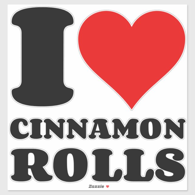 STICKER J'ADORE LES ROULEAUX DE CINNAMON (Feuille)