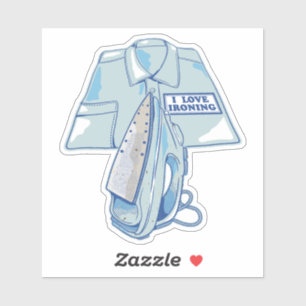 Sticker J'adore repasser