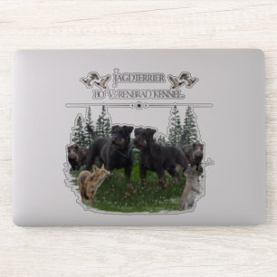 Sticker Jagdterrier Bo c. Renbrad Kennel. Ordinateur porta