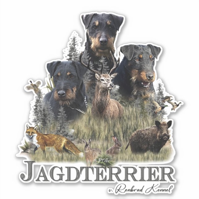 Sticker Jagdterriers c. Renbrad Kennel (Devant)