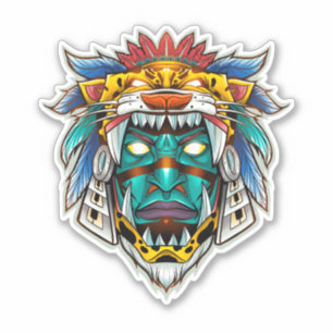 Sticker Jaguar de la nuit (Tezcatlipoca)