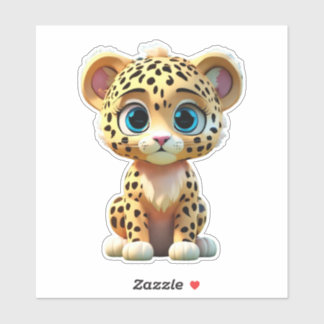 Sticker jaguar sauvage