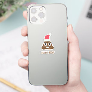 Sticker J'ai balancé aujourd'hui Drôle Brown Emoji Casquet