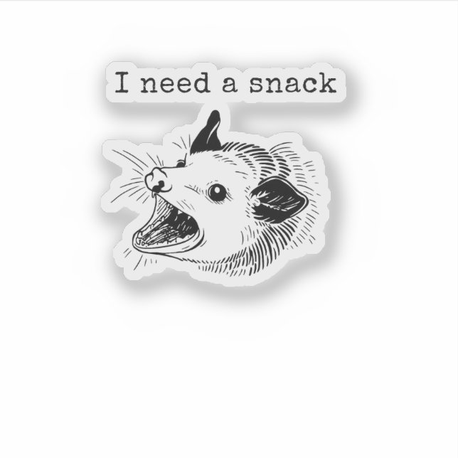 Sticker J'ai besoin d'une collation – Création du mème du  (Devant)