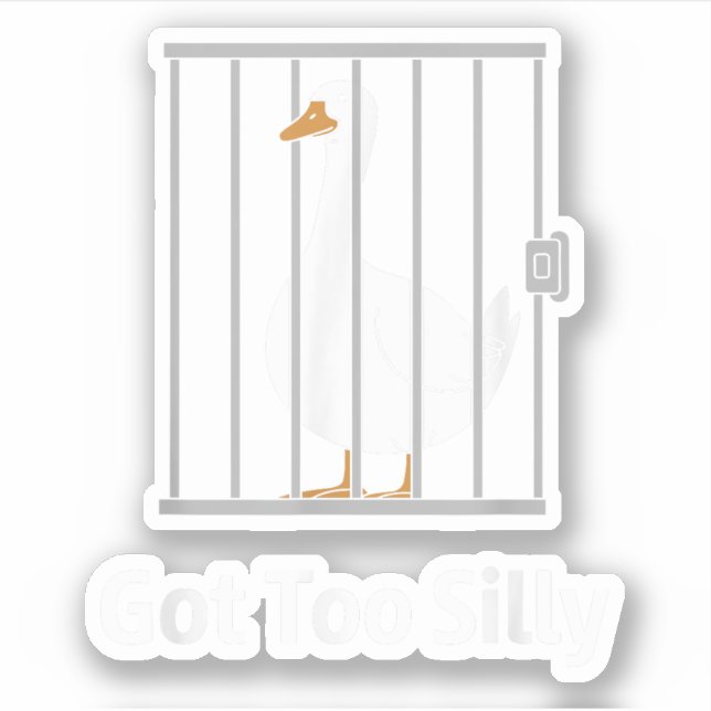 Sticker J'ai eu trop bête Humour de jeu d'oies pour l'amou (Devant)