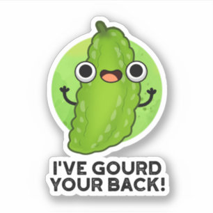 Sticker J'ai Gourd Your Back Funny Veggie Pun