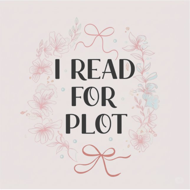 Sticker J'Ai Lu Pour Plot Rose Coquette Botok Drôle Lecteu (Devant)