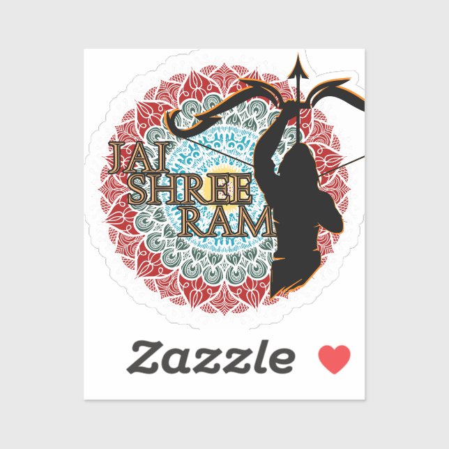 Sticker Jai Shree Ram (Feuille)