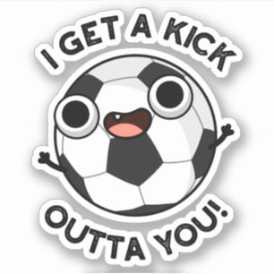 Sticker J'Ai Un Fick Outta Tu Drôle Pun De Football