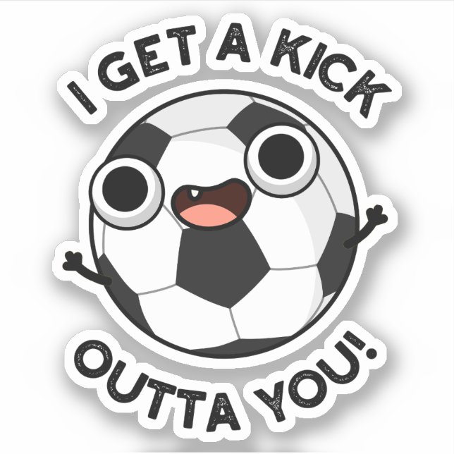 Sticker J'Ai Un Fick Outta Tu Drôle Pun De Football (Devant)