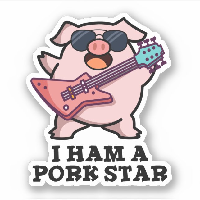 Sticker J'Ai Un Pun De Cochon De Cochon De Cochon De Porc  (Devant)