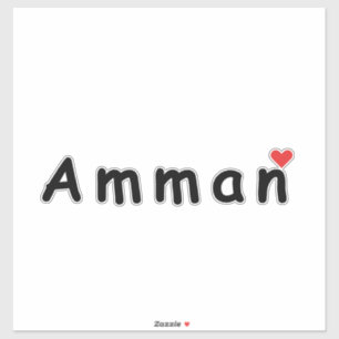 Sticker J'aime Amman