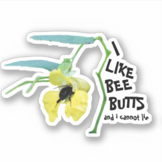 Sticker J'aime Bee Butts et je ne peux pas mentir