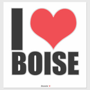 Sticker J'aime Boise