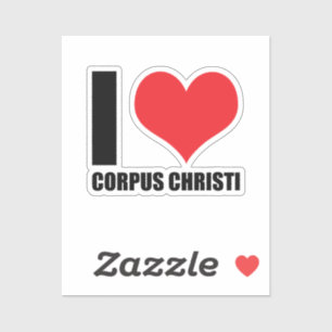 Sticker J'aime Corpus Christi